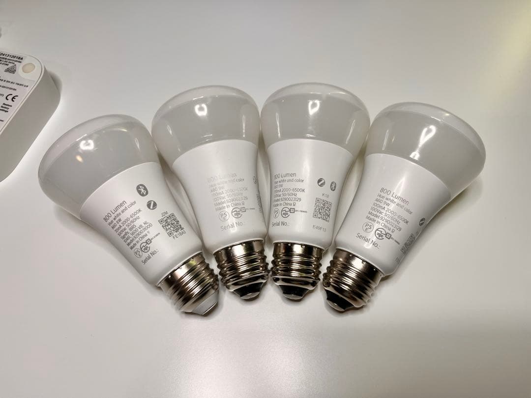 Philips Hueスマート電球 LED電球 E26 フルカラー　ブリッジ付き