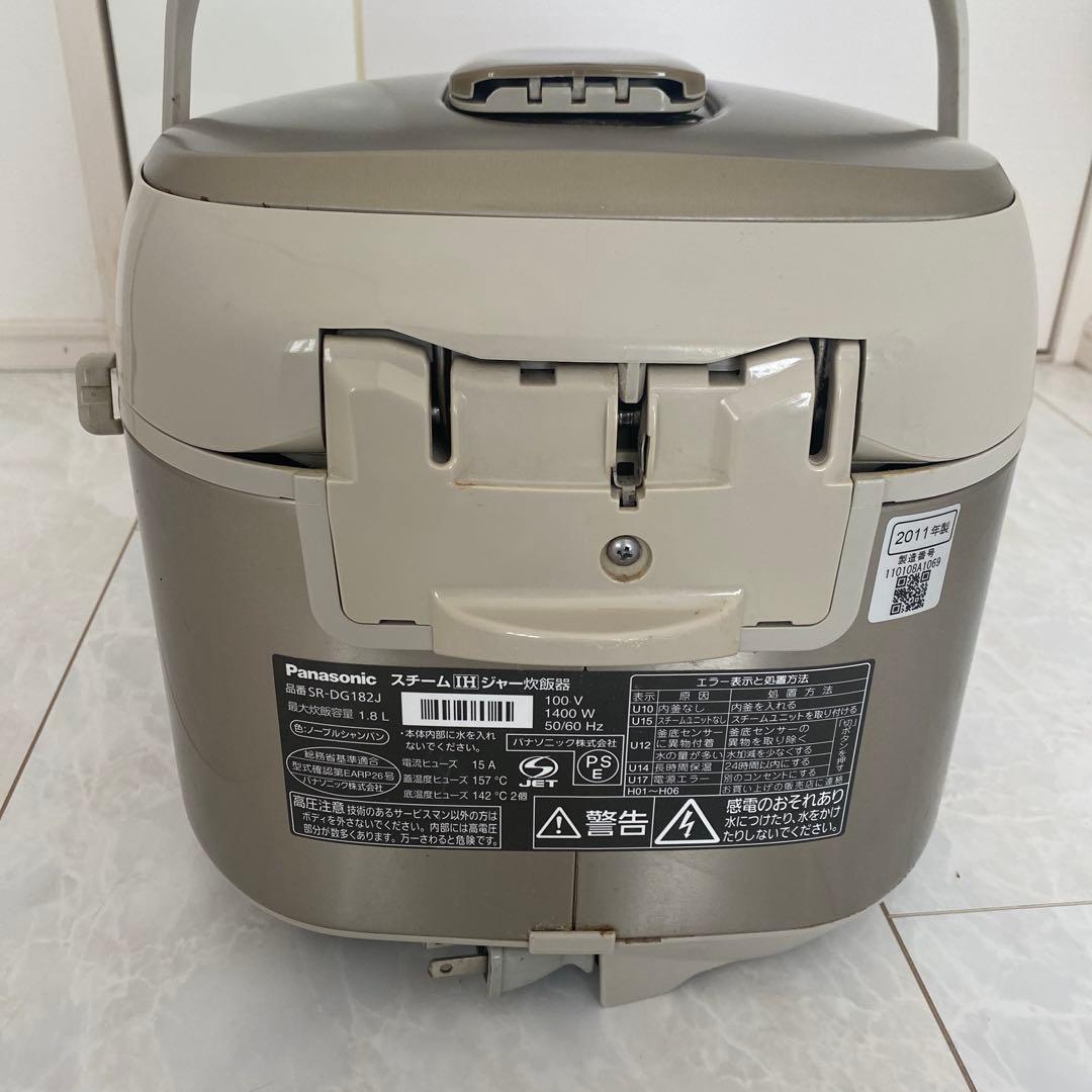 Panasonic スチームIH炊飯器 SR-DG182J