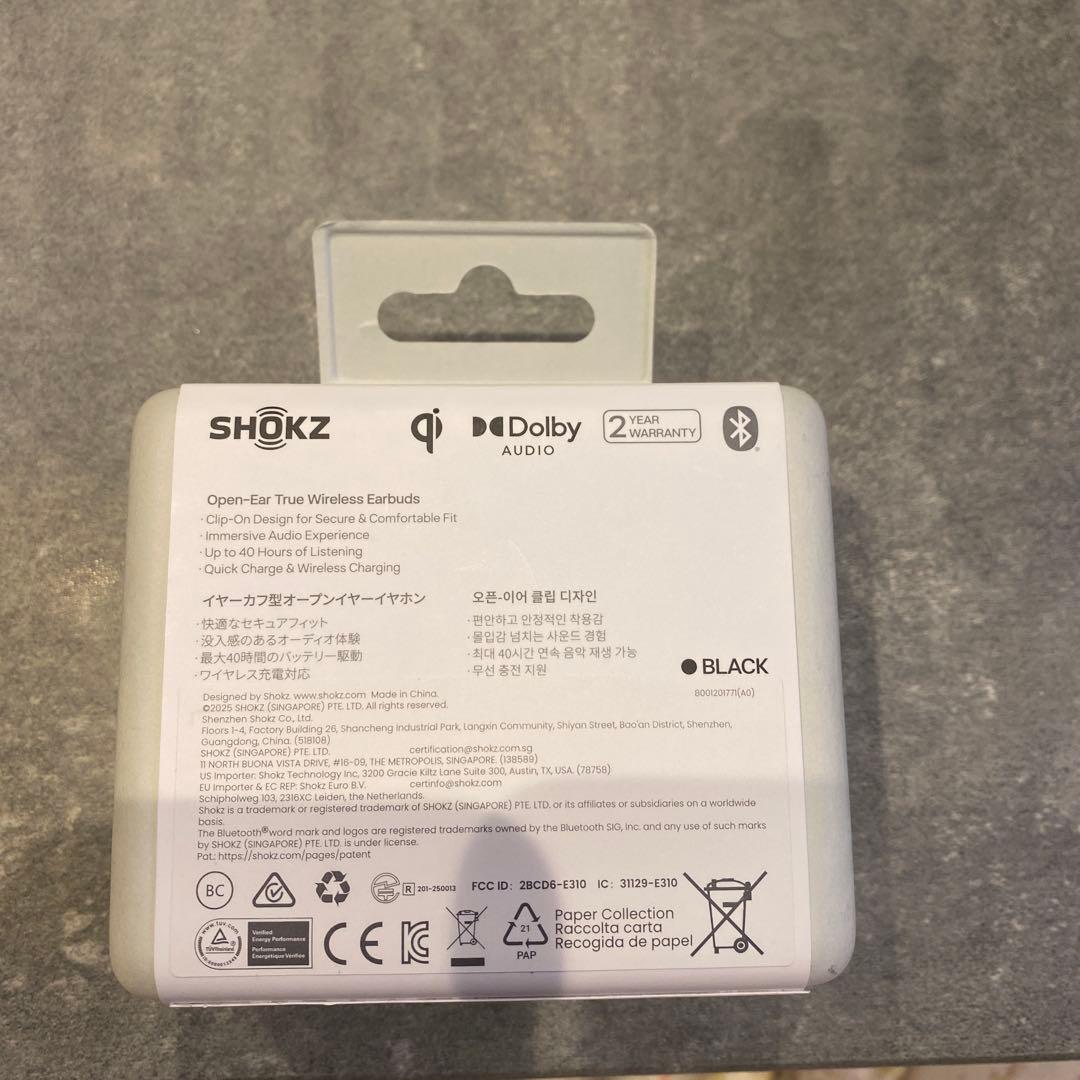 SHOKZ OPEN DOTS ONE ブラック