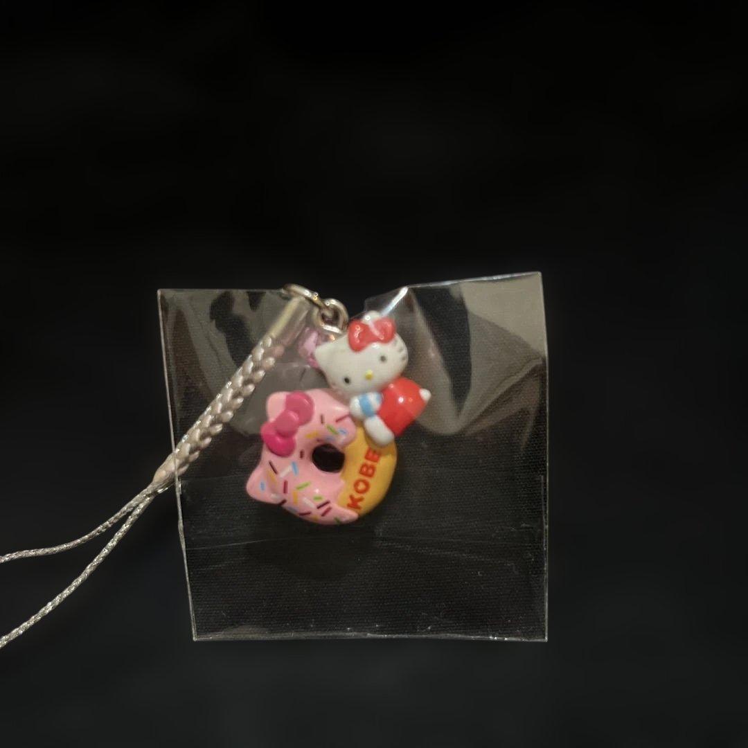 可愛い♡神戸限定 ！！ハローキティ ドーナツ バージョン　ストラップ