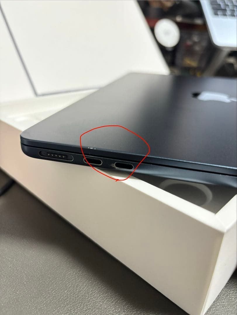 【メモリ16GB】MacBook AirM2 13インチ ミッドナイト付属品完備