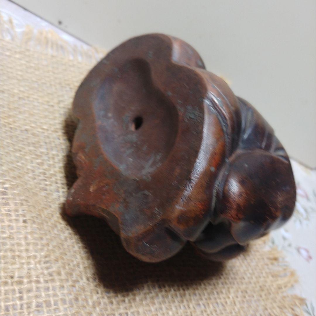 大黒天　備前焼　置物　約12cm　古美術　骨董品