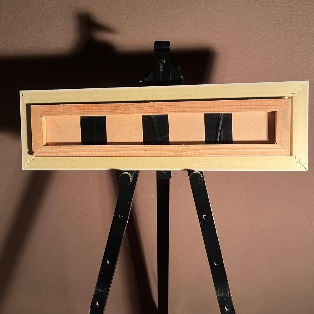 手書き油絵 ４枚組絵画 風景画 額付 絵画 インテリア 油彩画