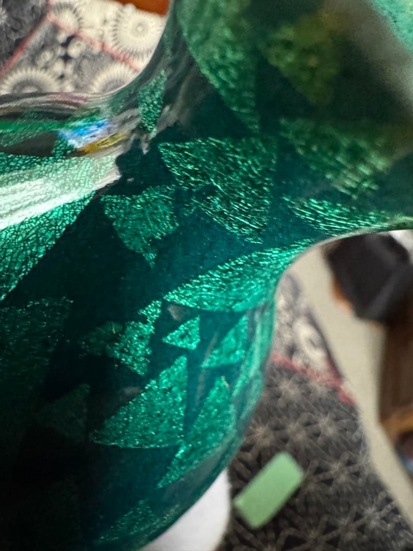 小野珀子　釉裏金彩　徳利