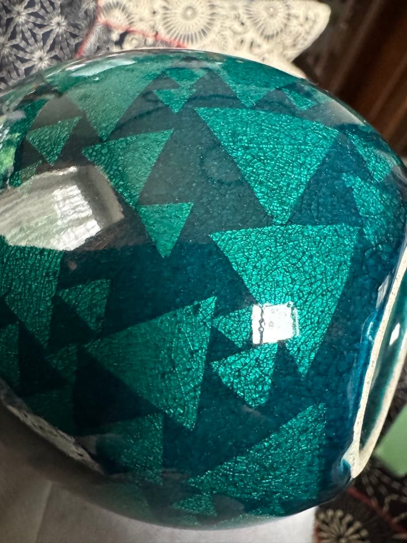 小野珀子　釉裏金彩　徳利