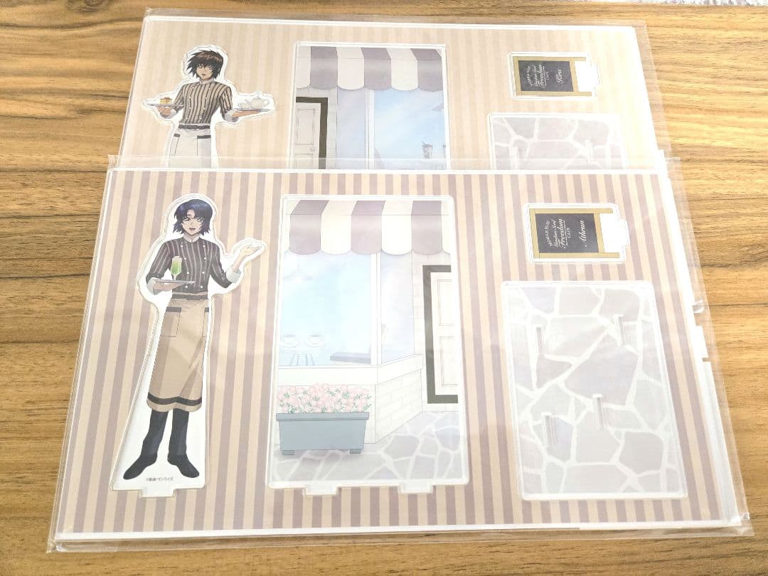 ガンダムSEED　コラボカフェ　アクリルジオラマ チケットホルダー　コースター