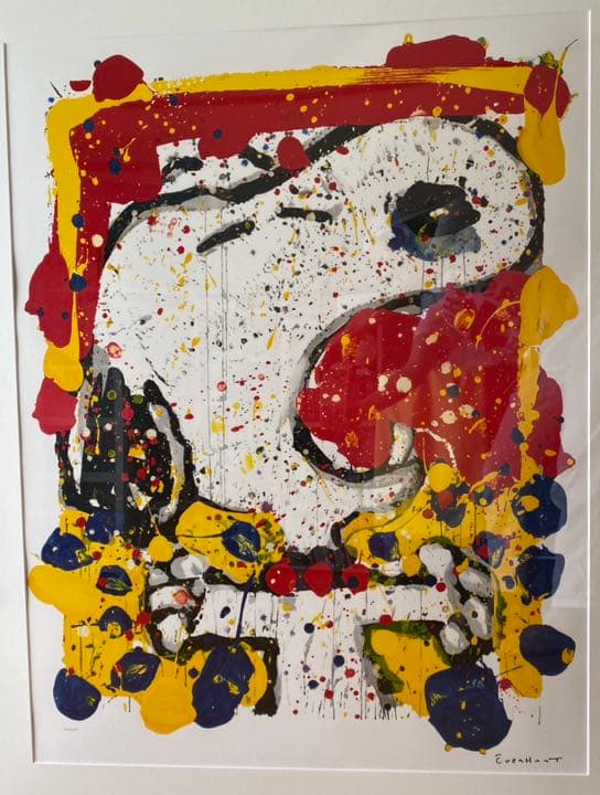 TOM EVERHART トムエバハート リトグラフ スヌーピー　大型　美品