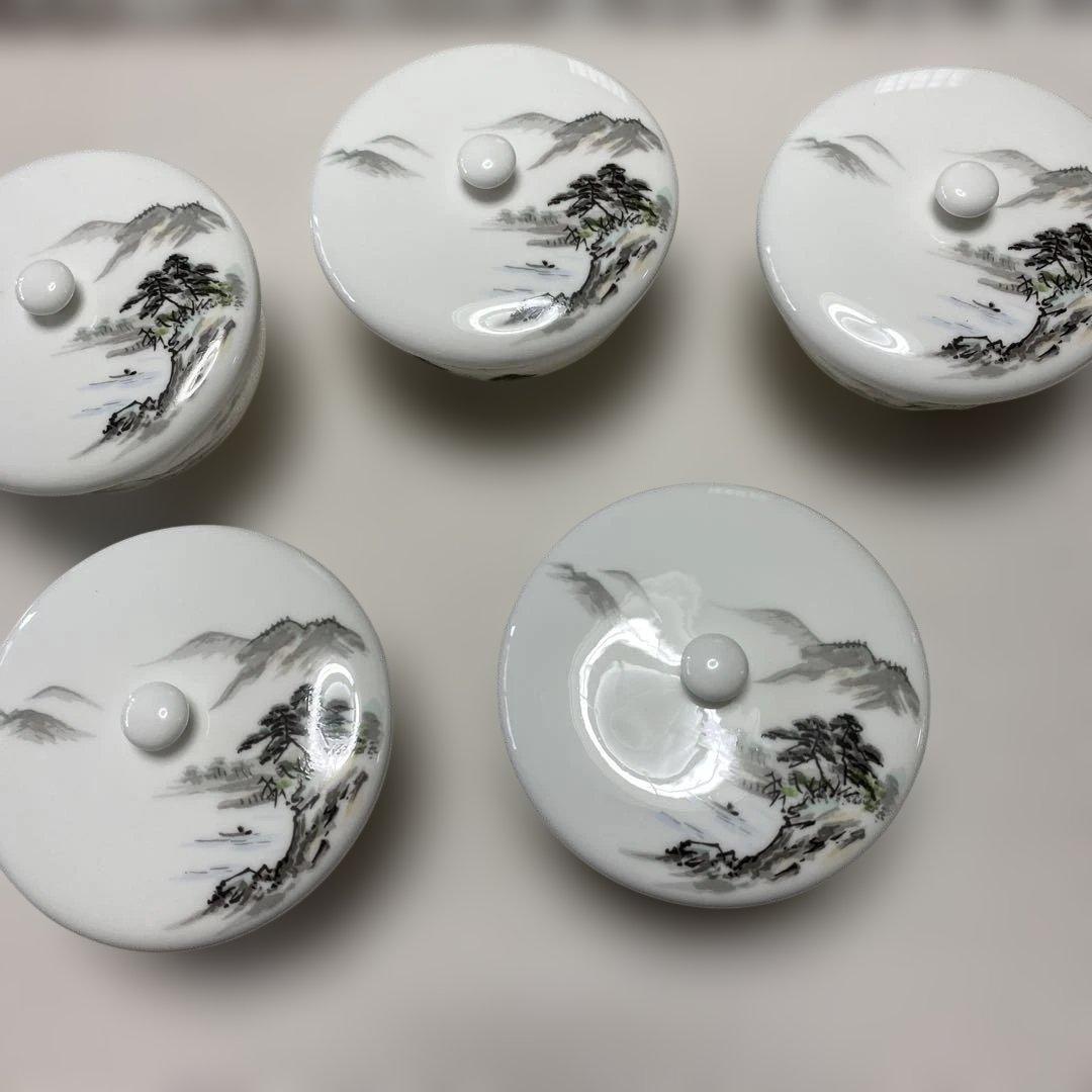 最高級深川製磁器お湯呑み5脚セット