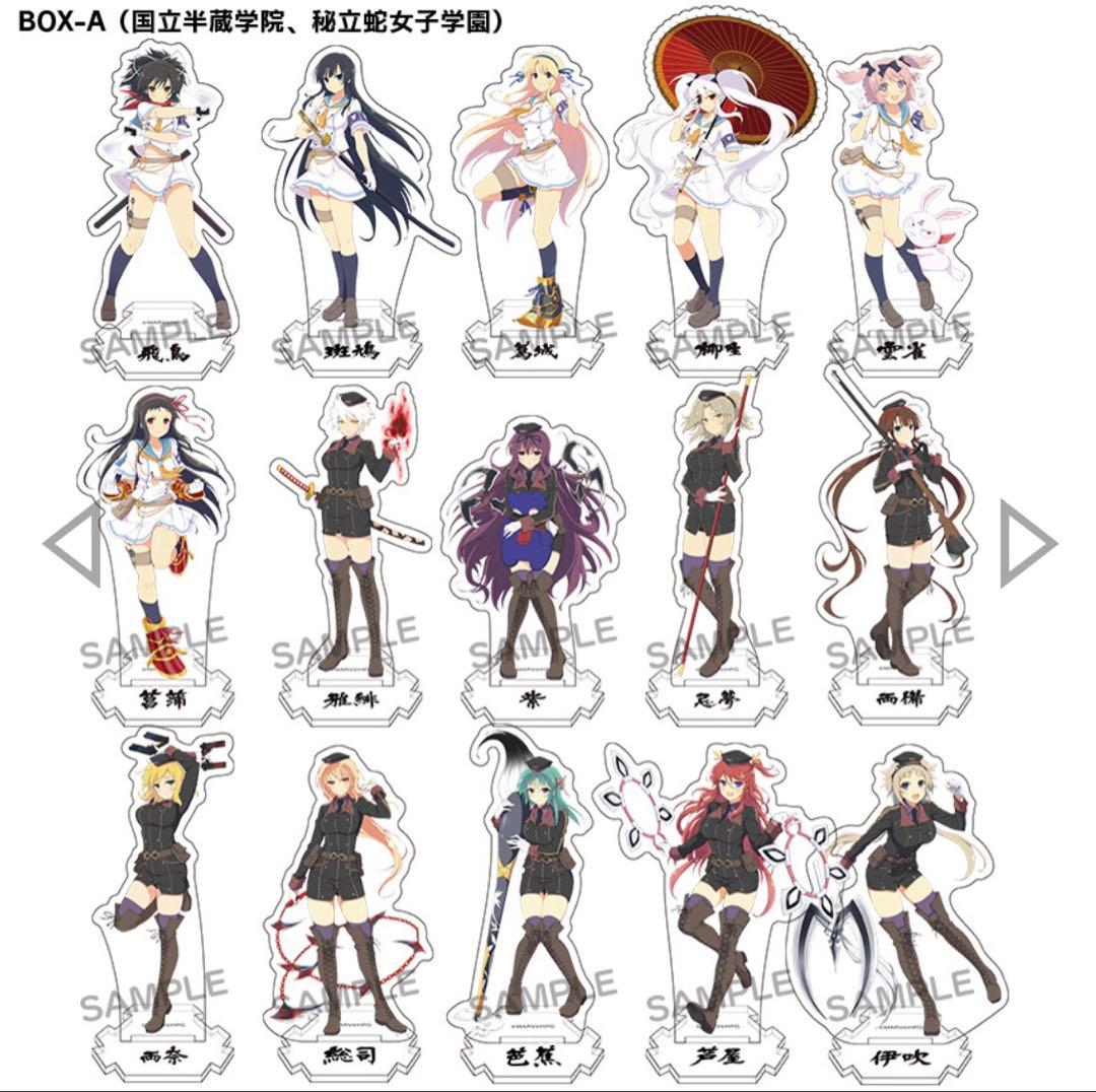 シノマス展 ミニアクリルスタンド コンプリートBOX Group A 閃乱カグラ