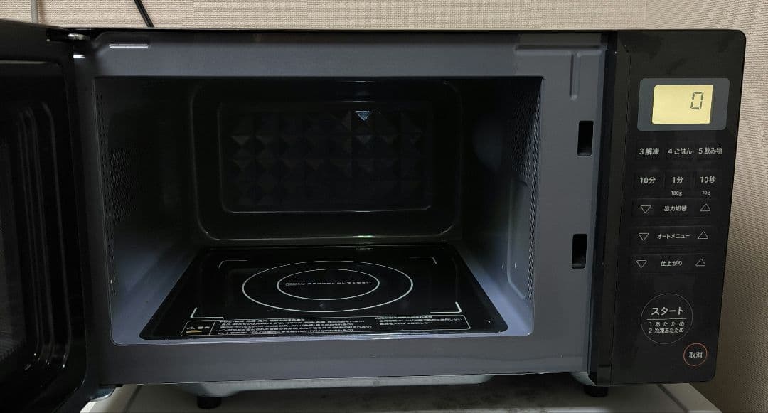 siroca 単機能電子レンジ 900W ブラック2021年製　ハイパワー