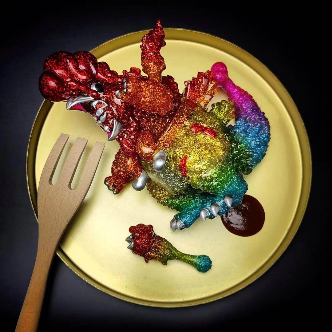 チジラとチビラ　レインボー　エクストラ　科学技術館　フィギュア　アートトイ