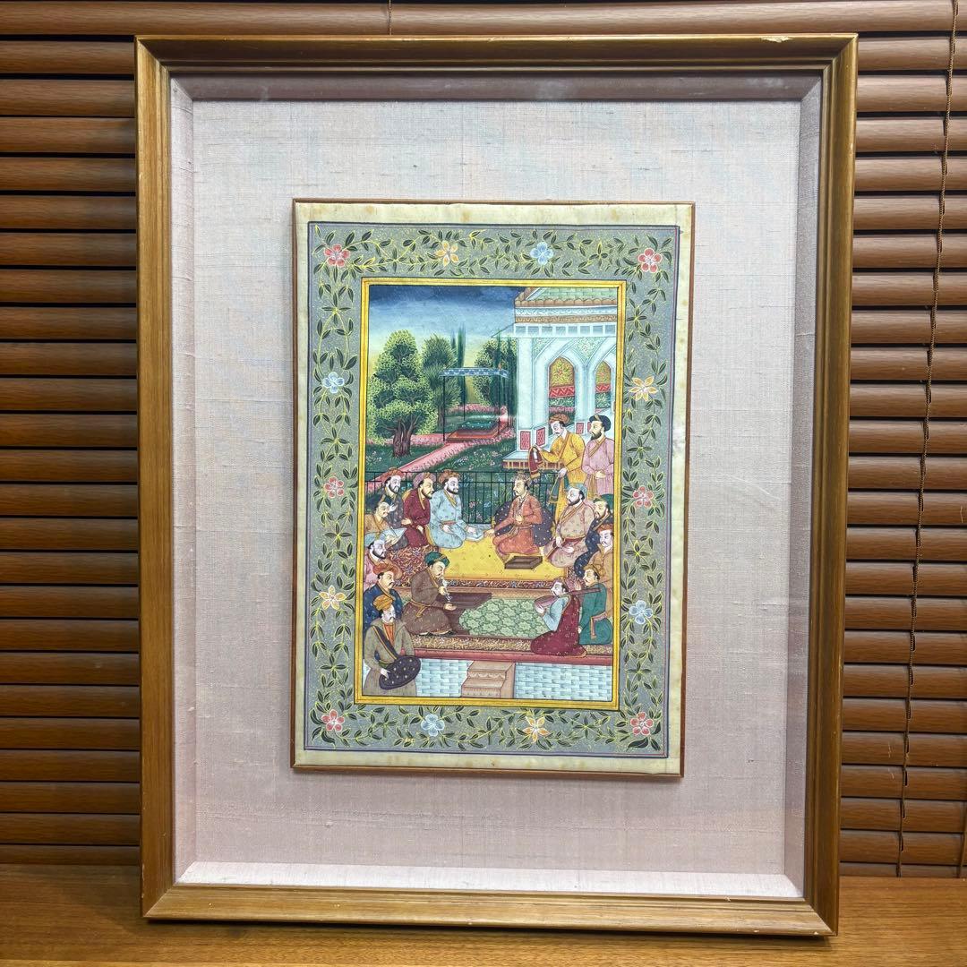 古画 額装 細密画 仏画 宗教画