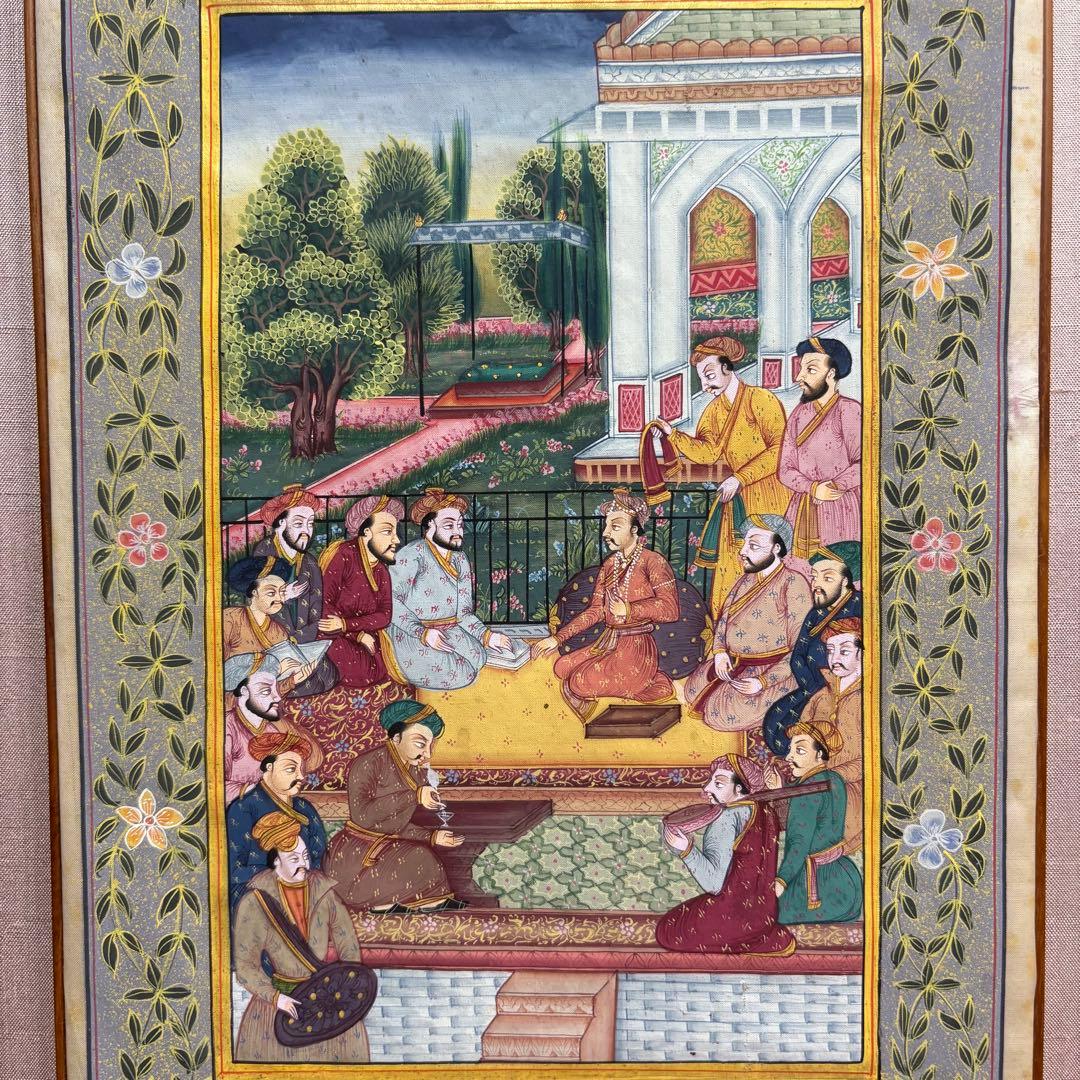 古画 額装 細密画 仏画 宗教画