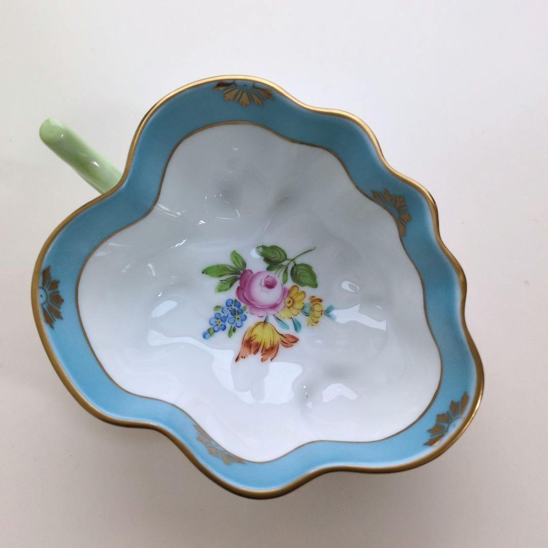 美品ヘレンド ローズチューリップ ブルー　オープンシュガー