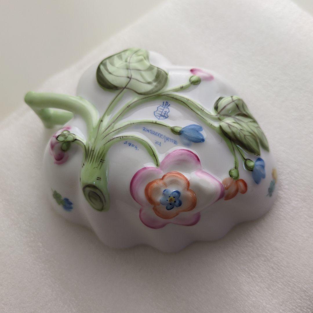 美品ヘレンド ローズチューリップ ブルー　オープンシュガー