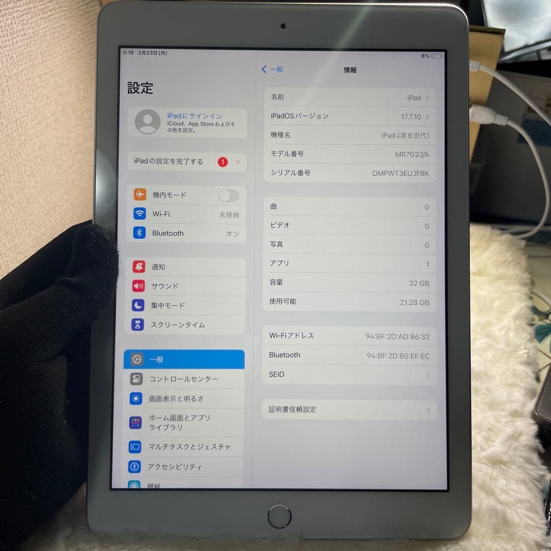 iPad本体 33-iPad 6th 32GB