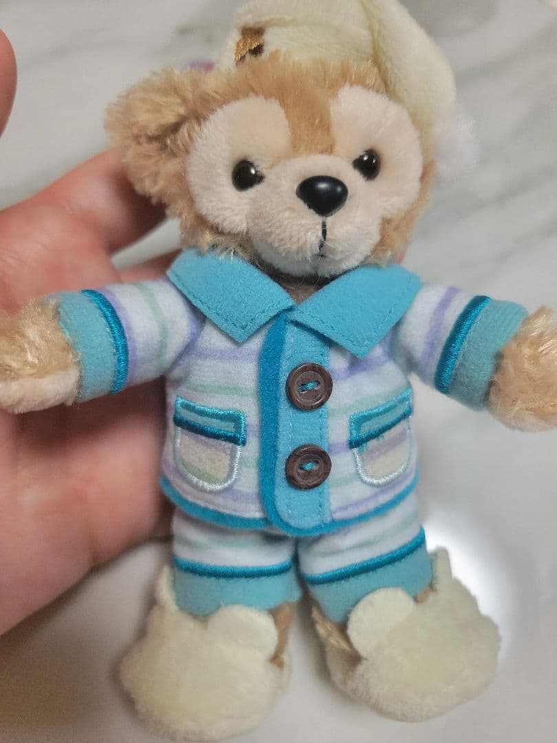 ダッフィーフレンズ　オータムスリープオーバー　ぬいぐるみバッジ