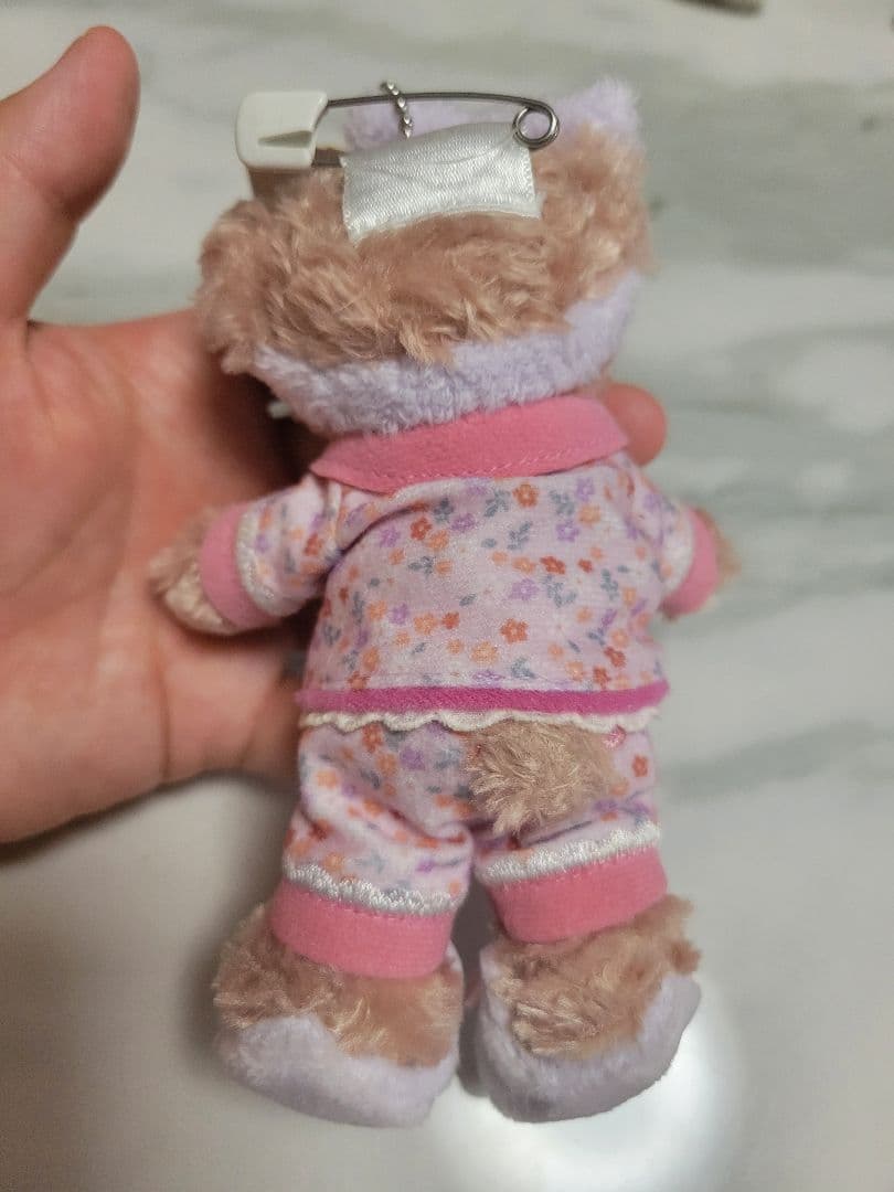 ダッフィーフレンズ　オータムスリープオーバー　ぬいぐるみバッジ