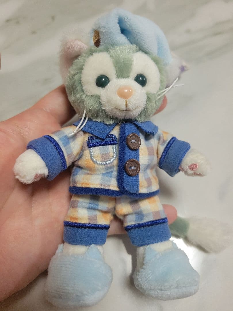 ダッフィーフレンズ　オータムスリープオーバー　ぬいぐるみバッジ