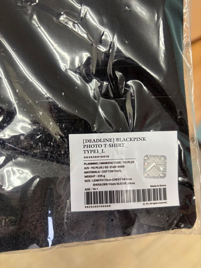 BLACKPINK DEADLINE popupT-SHIRT サイズL