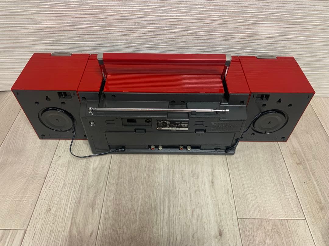 SHARP QT-88R 分離型ダブルカセット整備済 動作品 美品 希少ラジカセ
