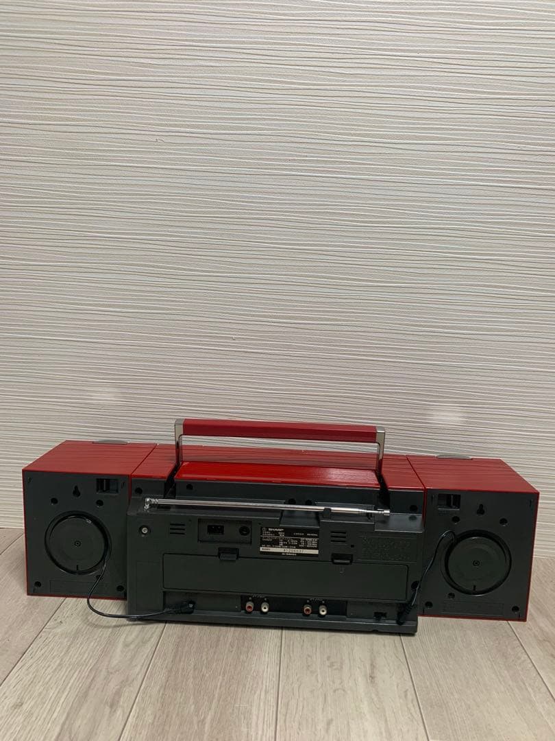 SHARP QT-88R 分離型ダブルカセット整備済 動作品 美品 希少ラジカセ