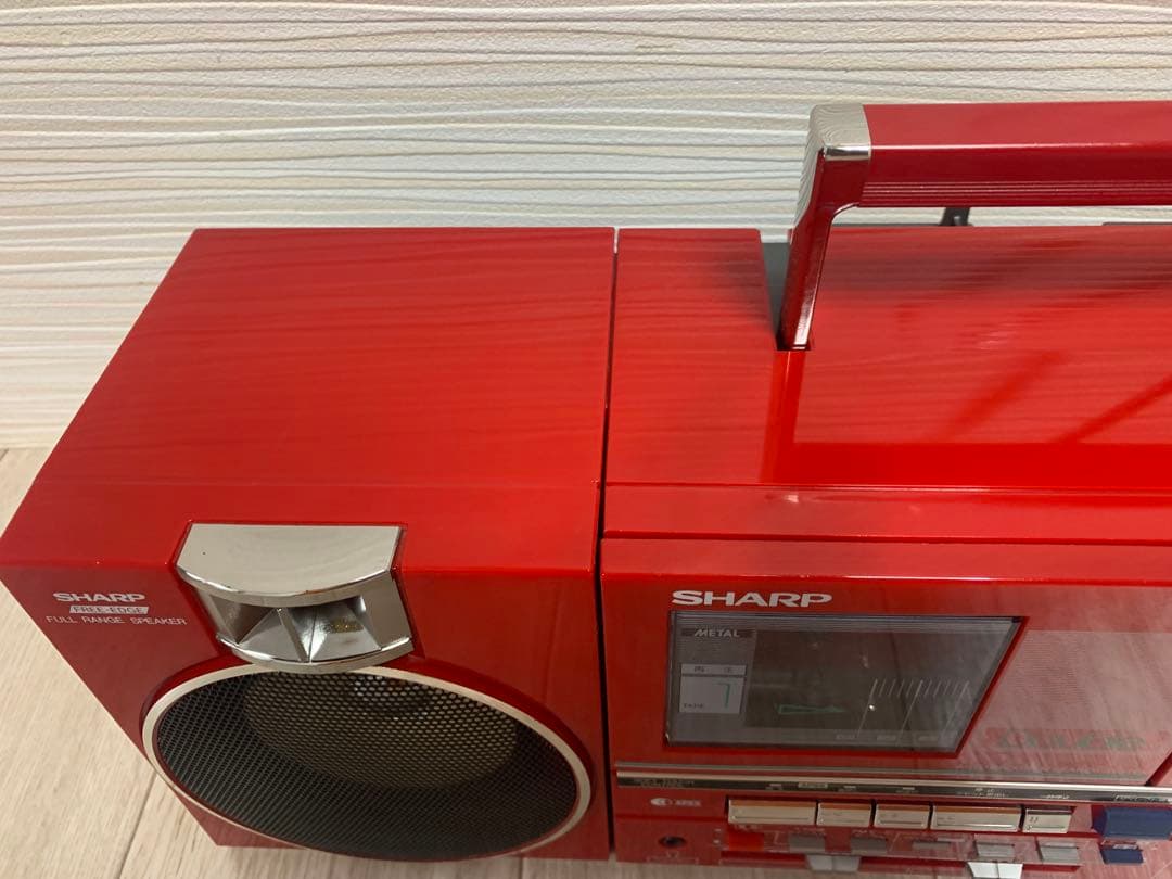 SHARP QT-88R 分離型ダブルカセット整備済 動作品 美品 希少ラジカセ
