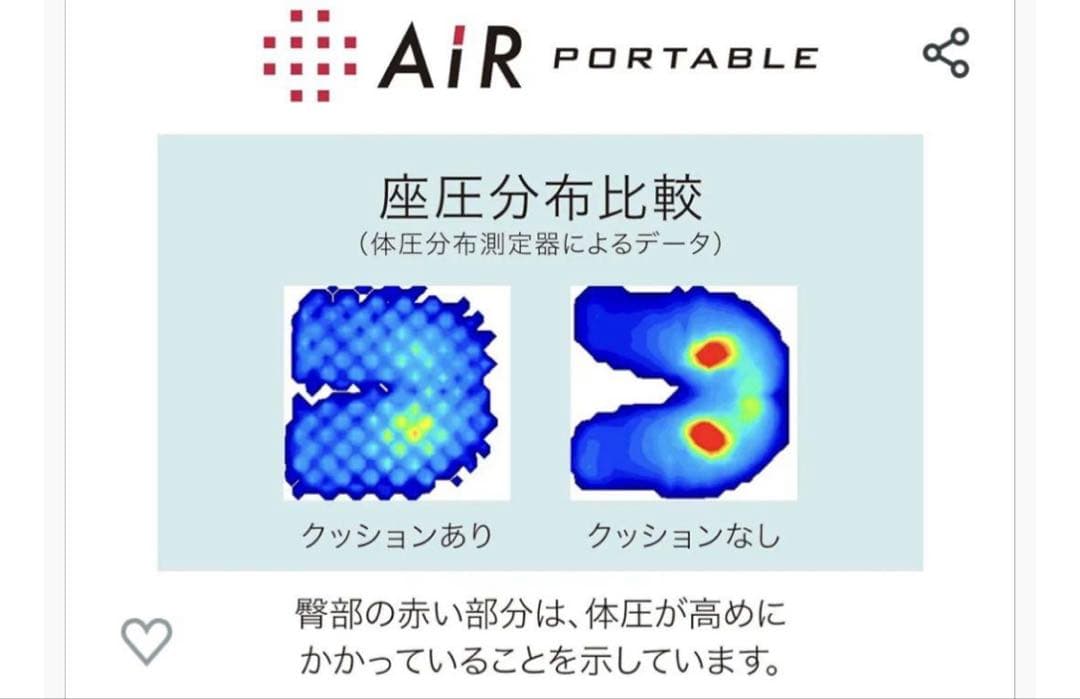 西川エアーポータブル クッション Lサイズ