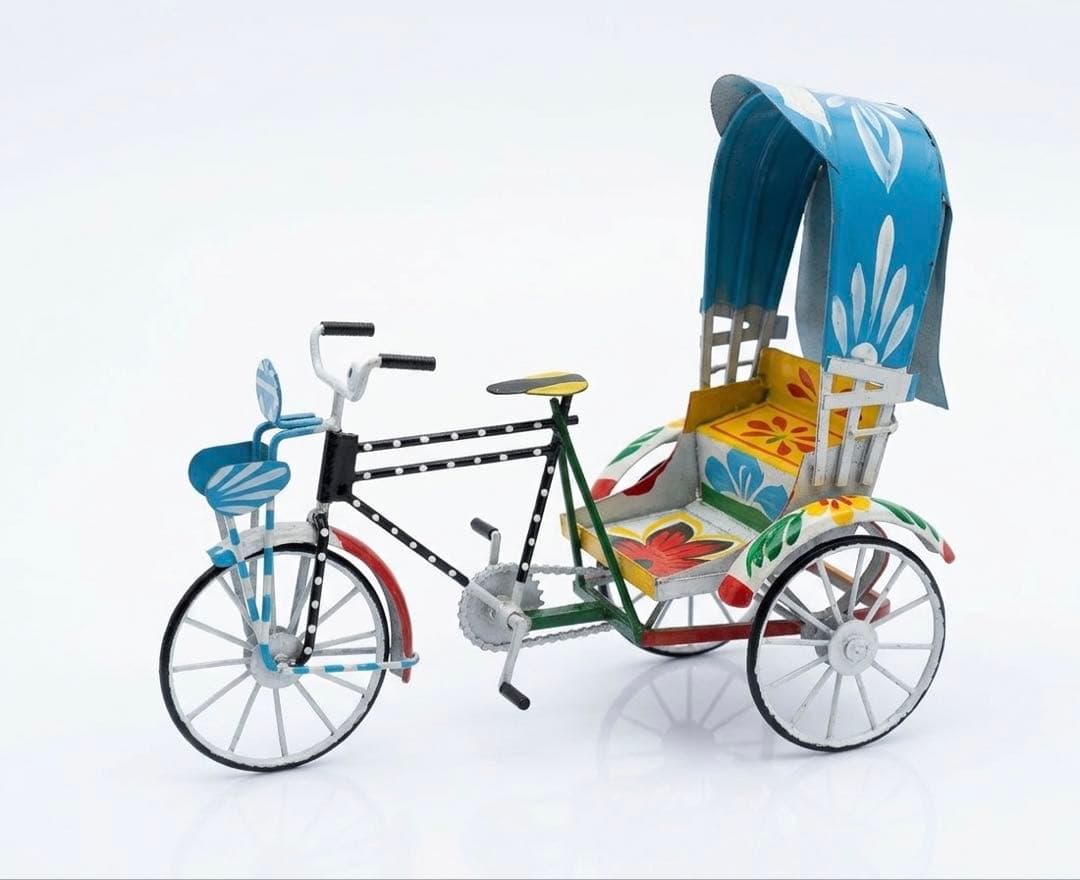 金属製多色リキシャミニチュア