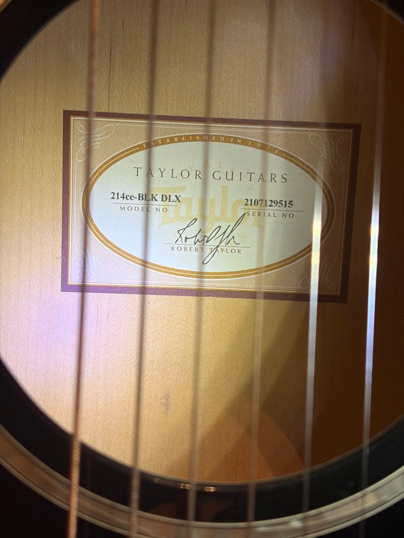 Taylor 214ce-BLK DLX テイラー アコギ　エレアコギター　希少