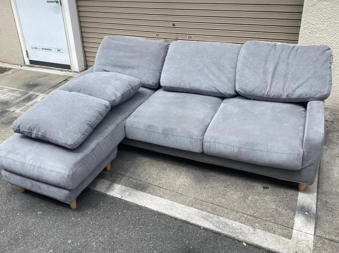 A573♠️blocco LEON 3人掛けカウチソファ♦️配送設置可