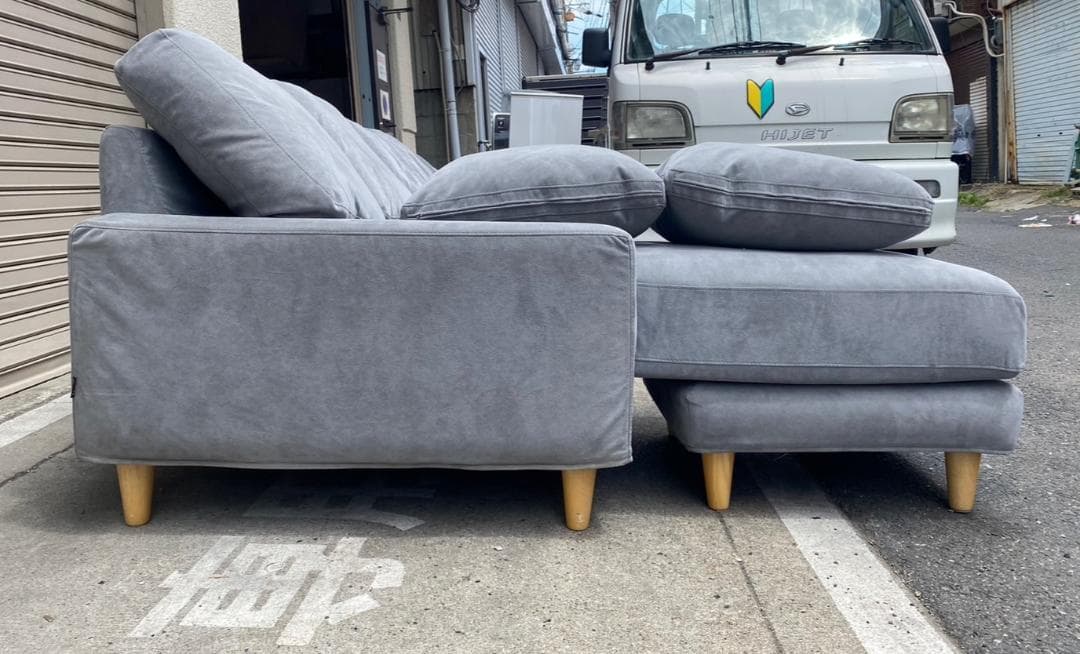 A573♠️blocco LEON 3人掛けカウチソファ♦️配送設置可
