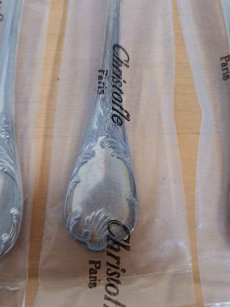 【新品未開封】クリストフル　マルリーデザートナイフ　約19.5㎝　4本