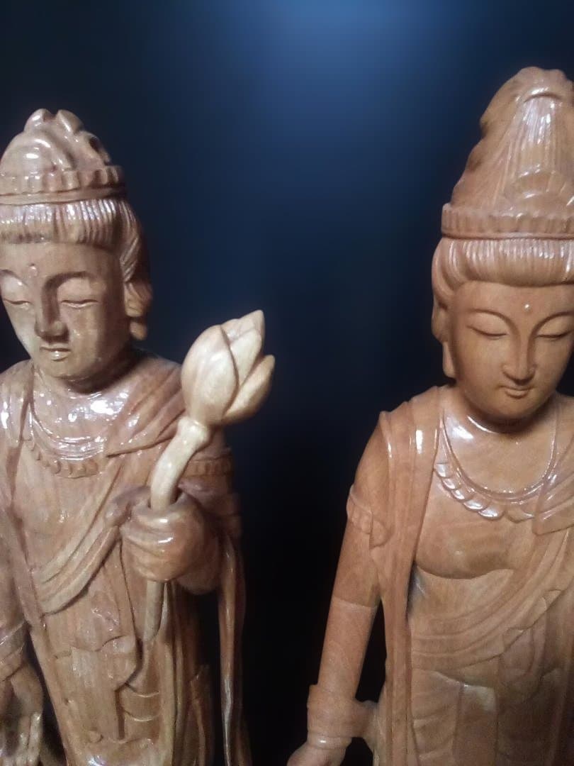 木製仏像 2体セット