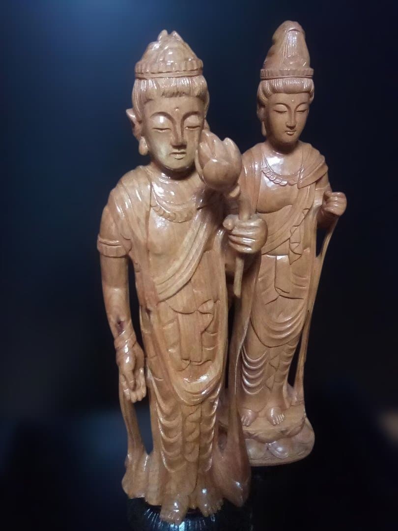 木製仏像 2体セット