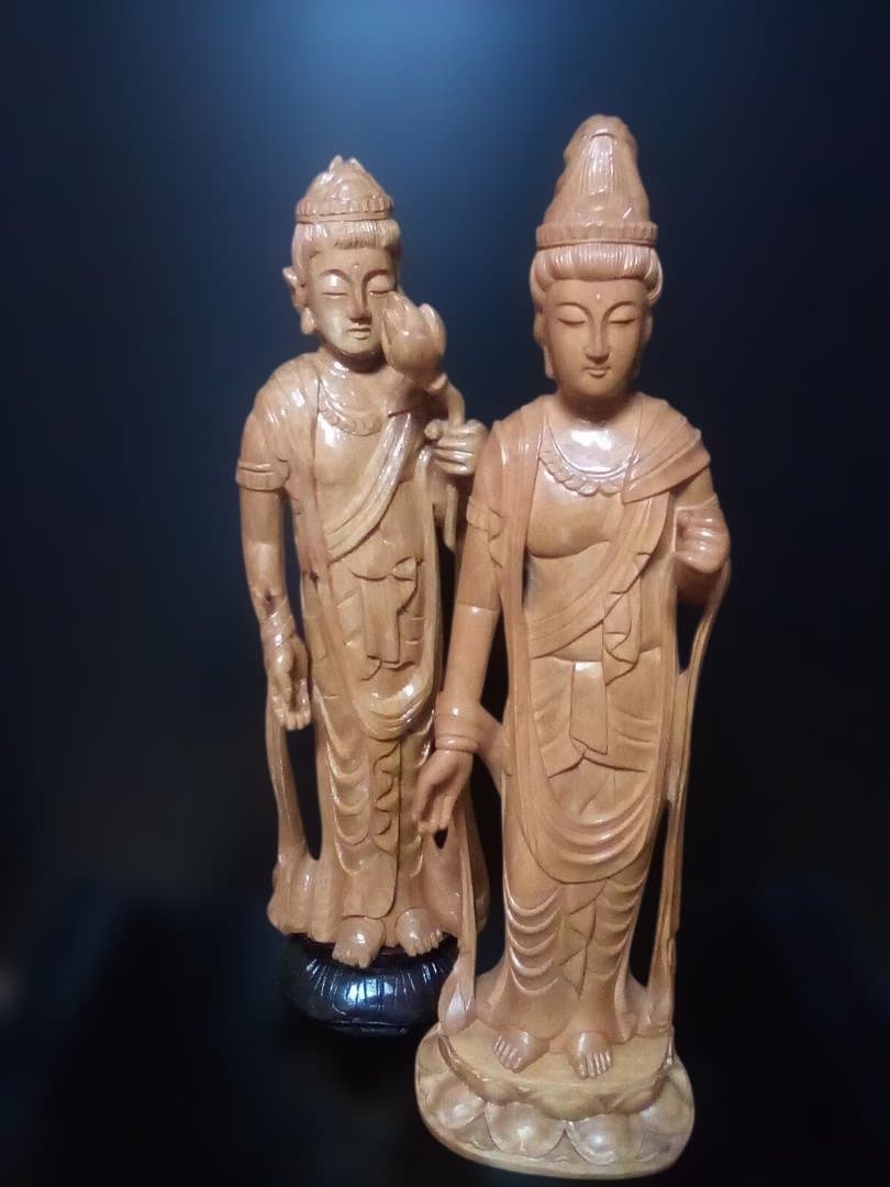 木製仏像 2体セット