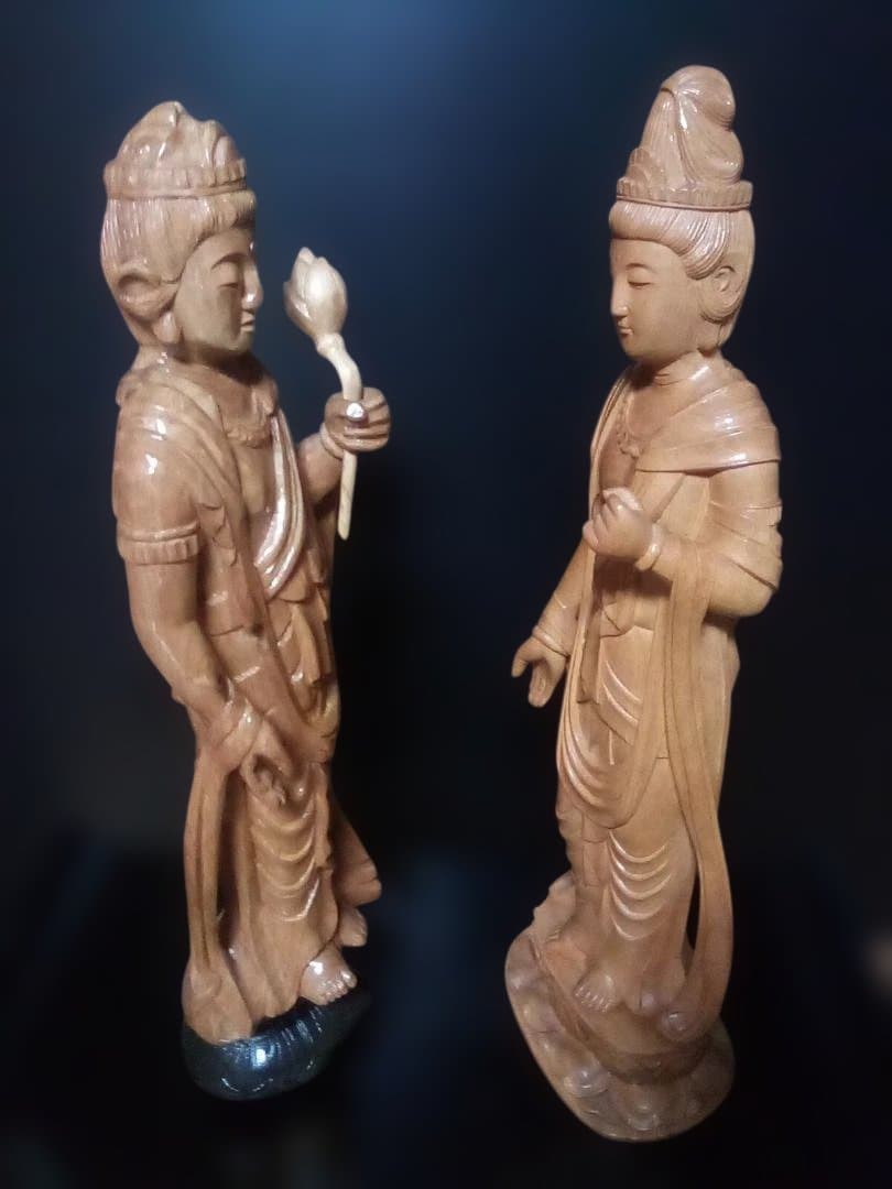 木製仏像 2体セット