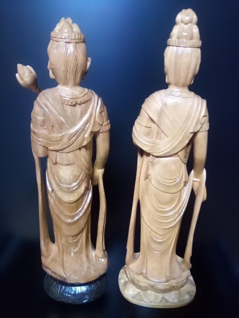 木製仏像 2体セット