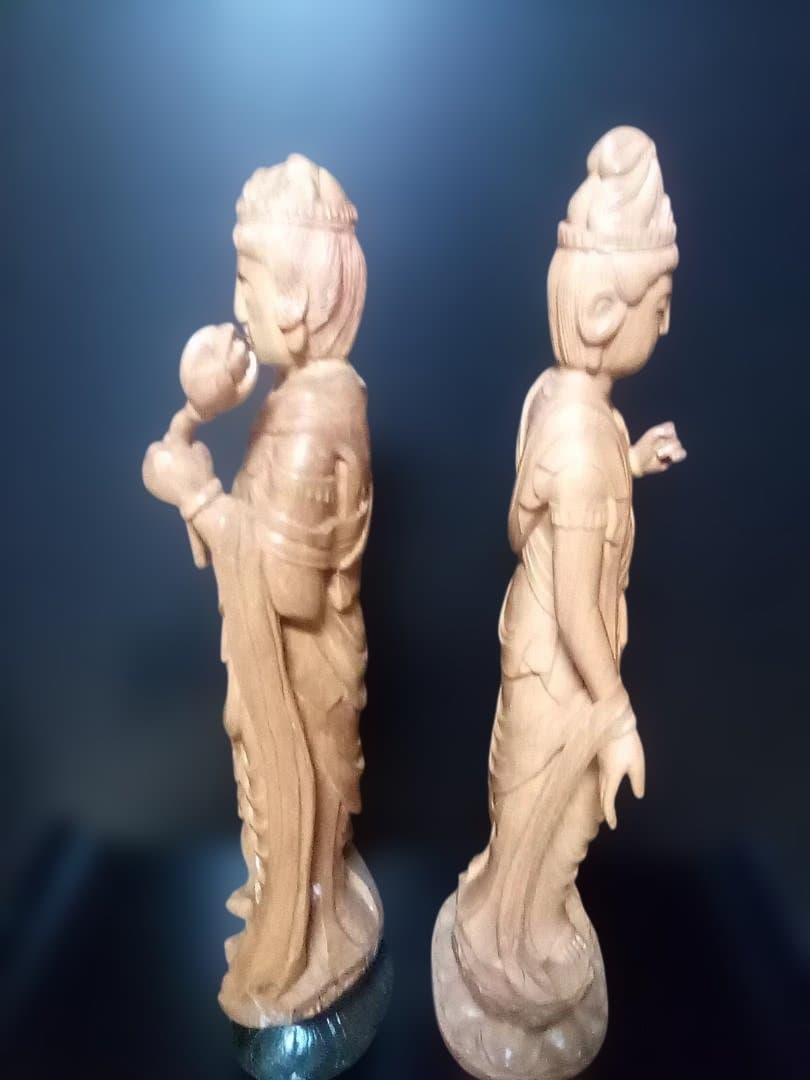 木製仏像 2体セット