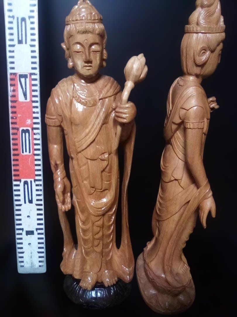 木製仏像 2体セット