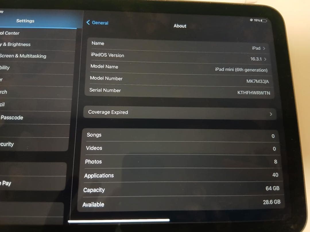 iPad本体 iPad mini 6th generation