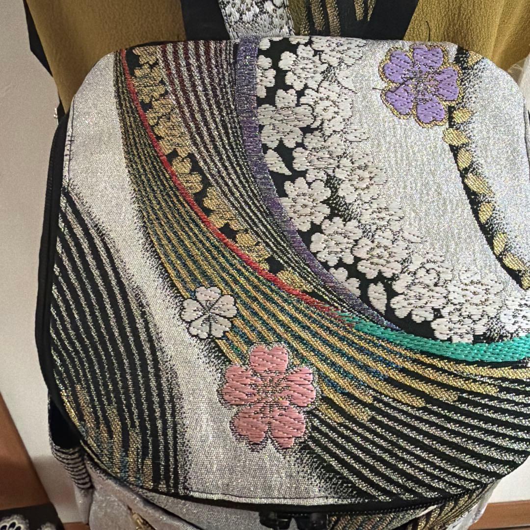 帯リメイクリュック 2-60