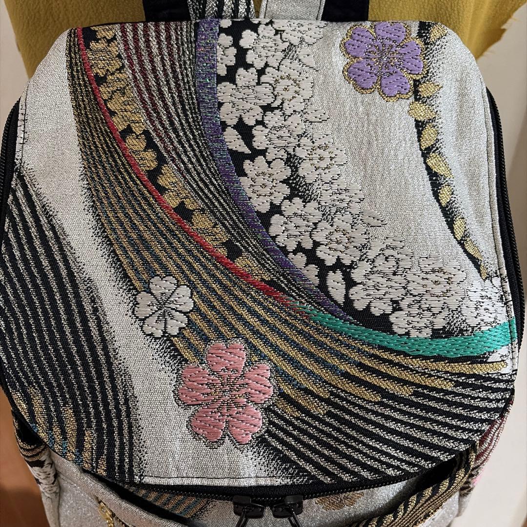 帯リメイクリュック 2-60