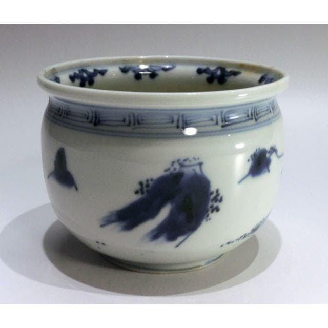 古伊万里染付　火入　使える骨董　鉢カバーなどにも