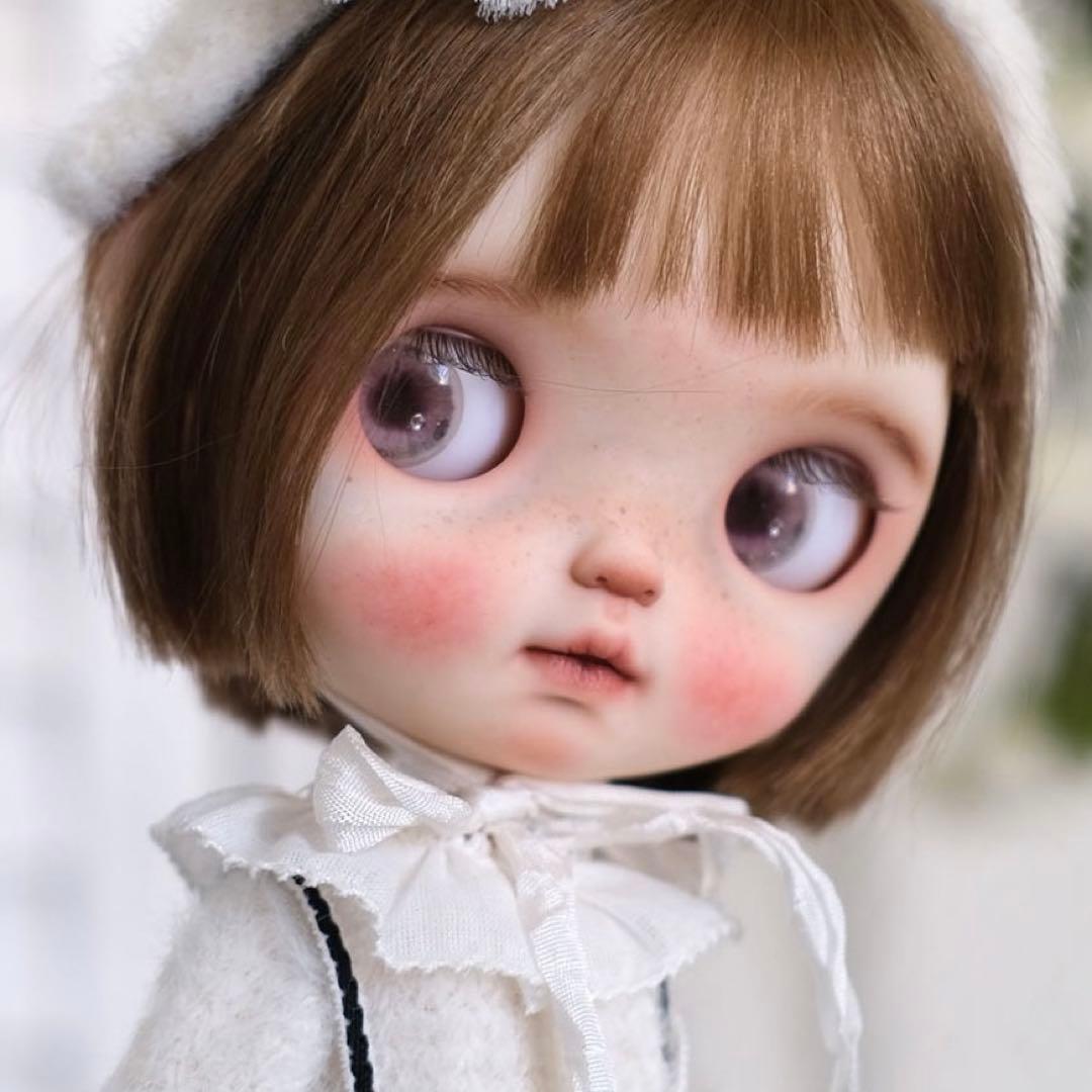 カスタムブライス 海外作家様 人形 小さなお目目 かわいい 幼い  猫好きちゃん