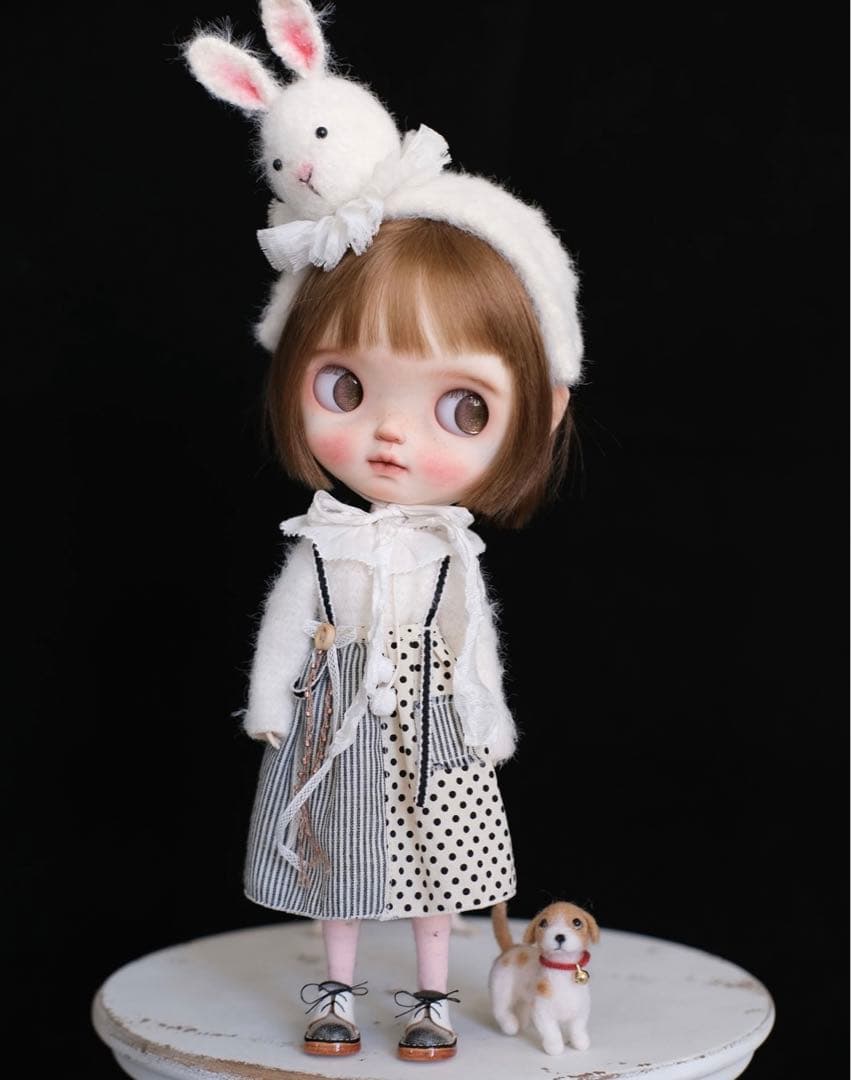 カスタムブライス 海外作家様 人形 小さなお目目 かわいい 幼い  猫好きちゃん