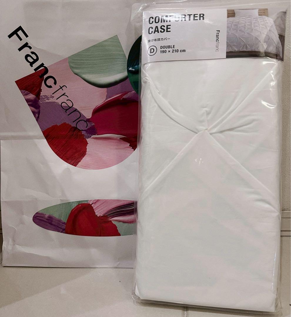 新品未開封大人気完売品！フランフラン パロン 掛け布団カバーダブル