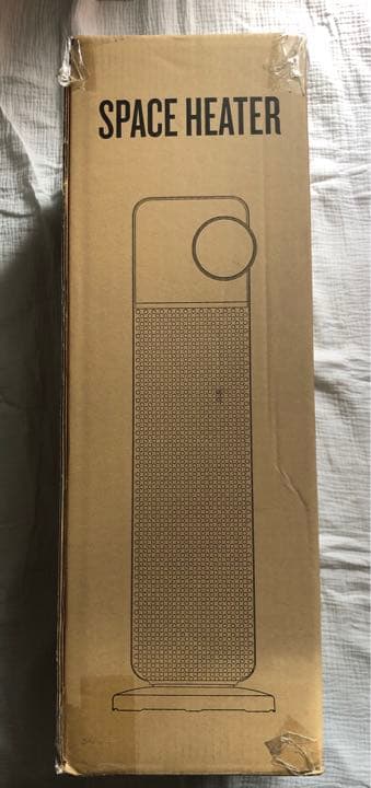 セラミックヒーター タワー型 【2秒速暖・室温センサー付】 首振り　3段階切替