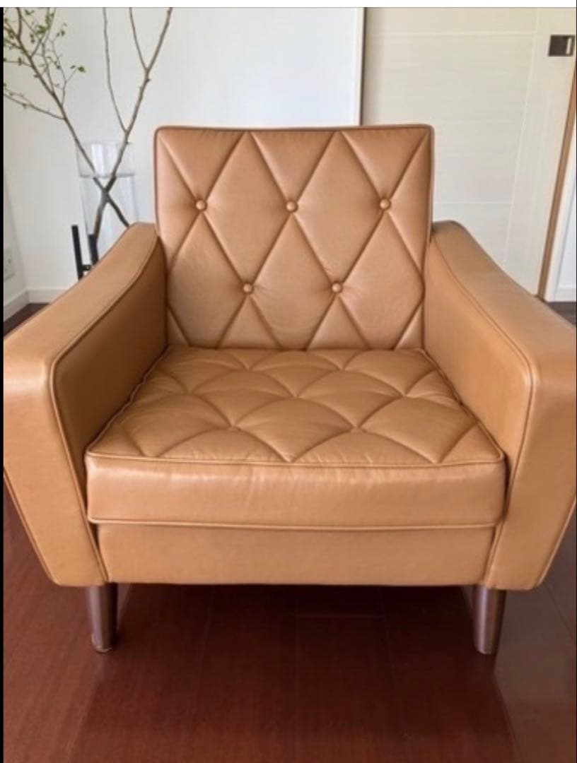 カリモク60 ロビーチェア1シーター リーベルブラウン