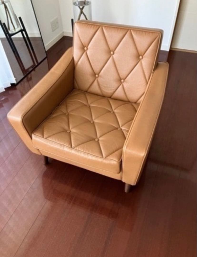 カリモク60 ロビーチェア1シーター リーベルブラウン